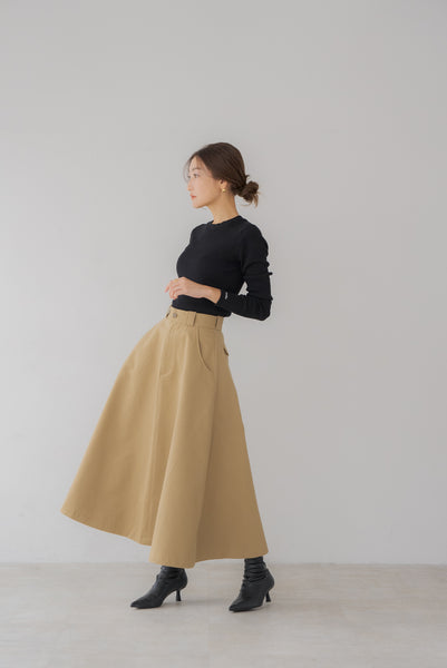 【10月27日(月)20:00〜 販売開始】チノ フレアスカート|CHINO FLARE SKIRT