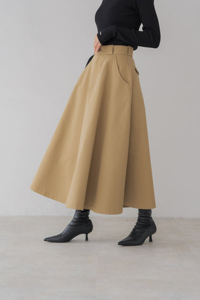【10月27日(月)20:00〜 販売開始】チノ フレアスカート|CHINO FLARE SKIRT