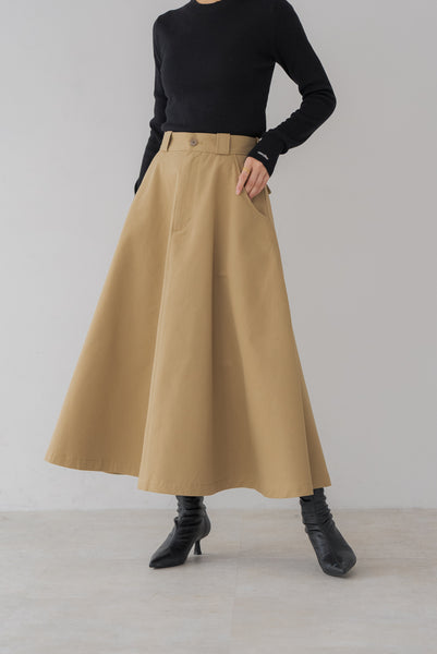 【10月27日(月)20:00〜 販売開始】チノ フレアスカート|CHINO FLARE SKIRT