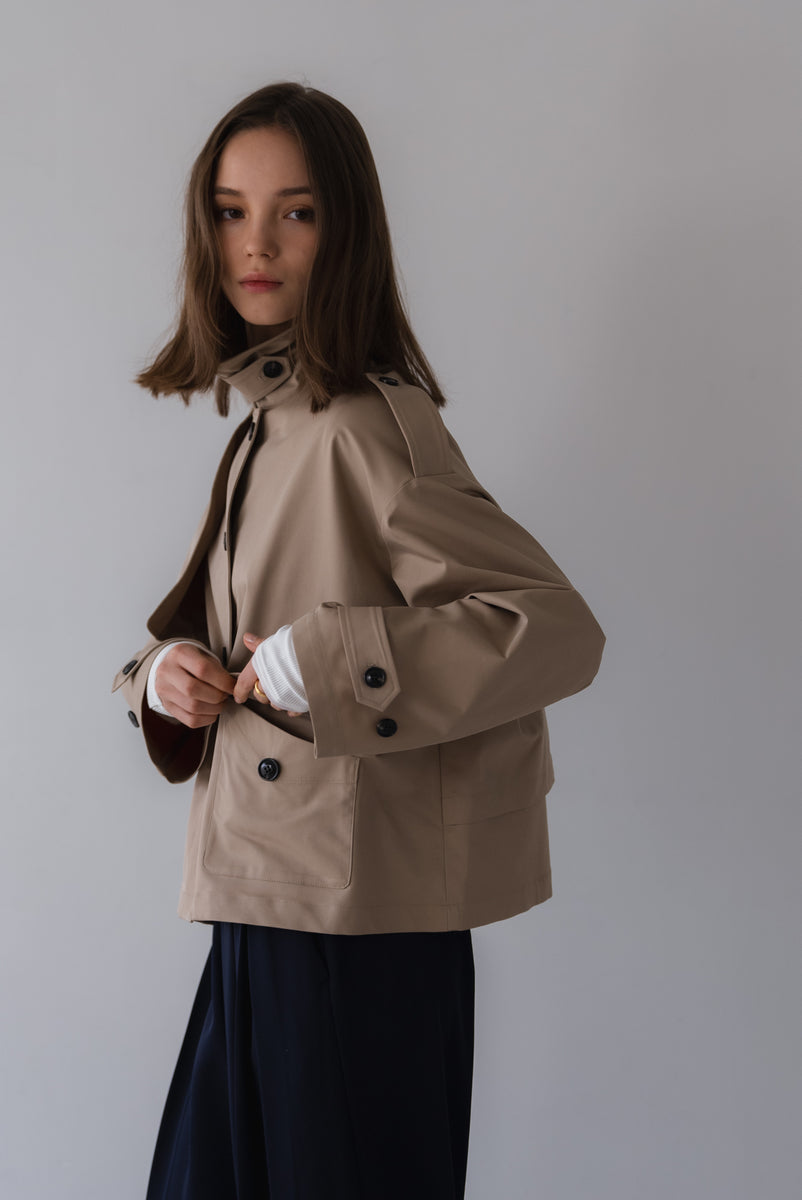 room306 Short Trench Coatショートトレンチコート ≪通常販売≫short trench coat（ショートトレンチコート） – THE