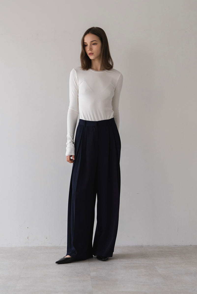 タックフレアワイドパンツ｜TUCK FLARE WIDE PANTSの通販｜regleam