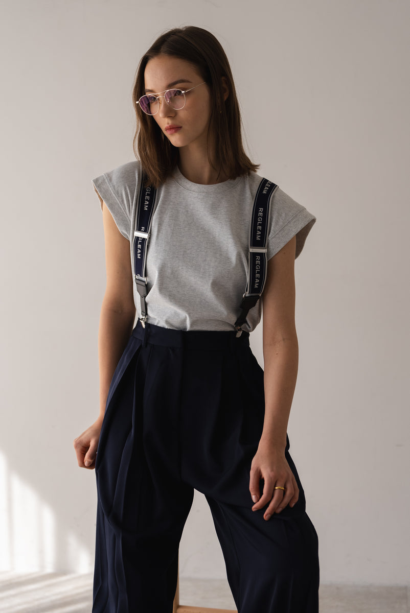 リグリーム regleam バッククロスサスペンダー　新品未使用　ゴールド バッククロスサスペンダー｜BACK CROSS SUSPENDERSの通販｜regleam