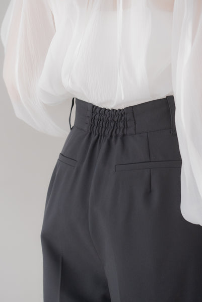TWO TUCK BELT PANTS