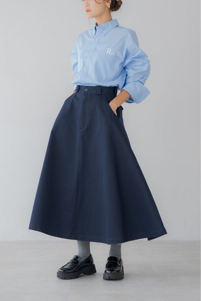 【10月27日(月)20:00〜 販売開始】チノ フレアスカート|CHINO FLARE SKIRT