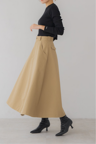 【10月27日(月)20:00〜 販売開始】チノ フレアスカート|CHINO FLARE SKIRT