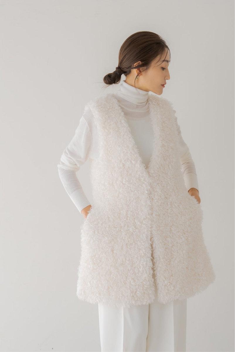 週末限定【regleam】新品　リグリーム　プードルベスト　ホワイト プードルベスト｜POODLE VESTの通販｜regleam