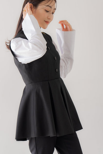 プリーツペプラムトップス|PLEATS PEPLUM TOPS