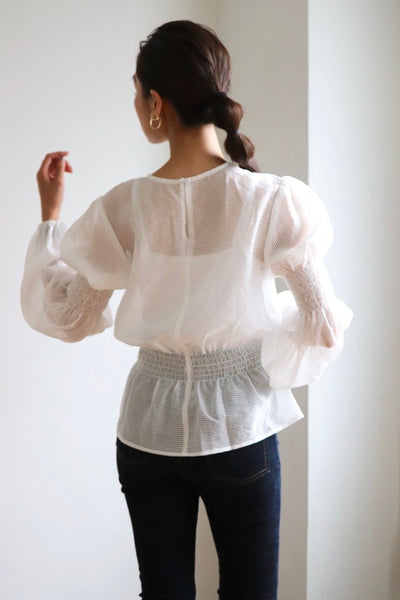 Balloon sleeve blouse|BALLOON SLEEVE BLOUSE