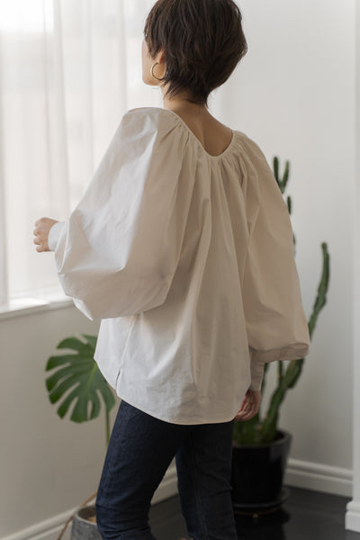 Renewal Gathered Puff Wide Blouse | RENEWAL GATHERED PUFF WIDE BLOUSE