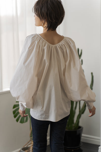 Renewal Gathered Puff Wide Blouse | RENEWAL GATHERED PUFF WIDE BLOUSE