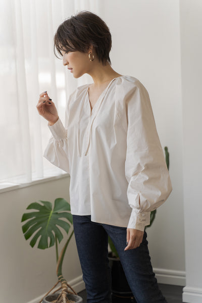 Renewal Gathered Puff Wide Blouse | RENEWAL GATHERED PUFF WIDE BLOUSE