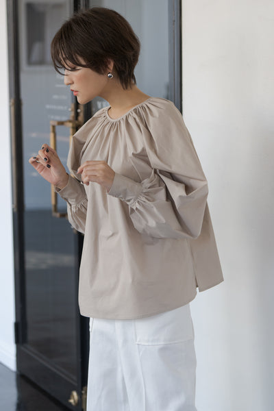 Renewal Gathered Puff Wide Blouse | RENEWAL GATHERED PUFF WIDE BLOUSE