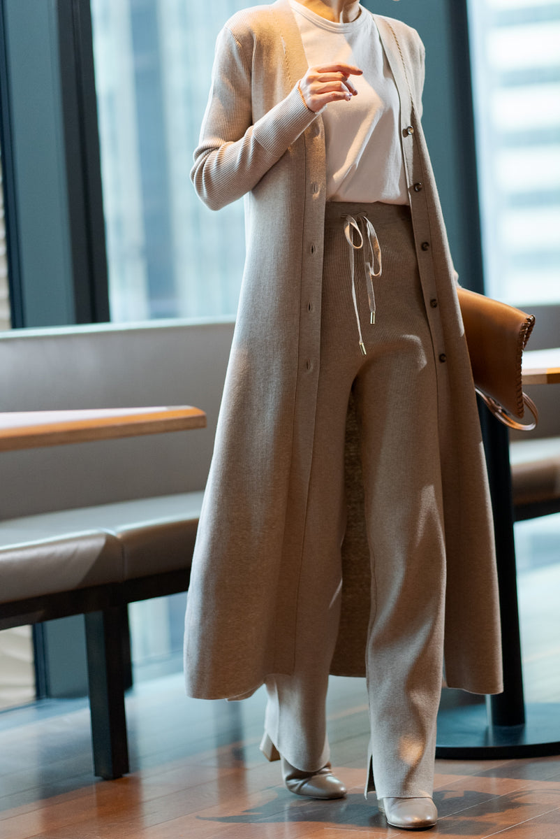 23AW ロングリブカーディガン LONG RIB CARDIGAN - www.stedile.com.br