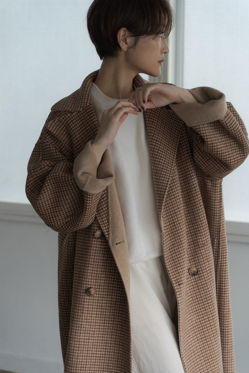 リバーシブルチェックコート | REVERSIBLE CHECK COATの通販