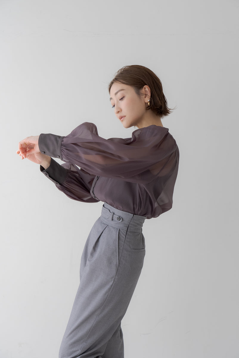 インナー付きシアーブラウス｜ SHEER BLOUSE WITH INNER – regleam