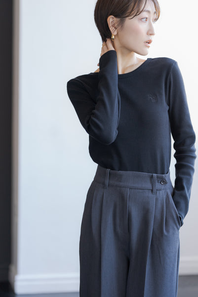 Rib cut and sew | RIB CUT AND SEW