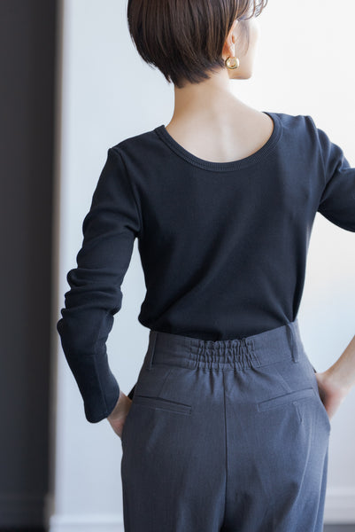 Rib cut and sew | RIB CUT AND SEW