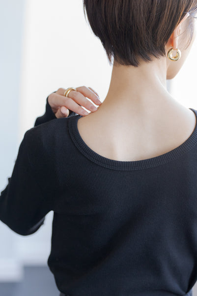 Rib cut and sew | RIB CUT AND SEW