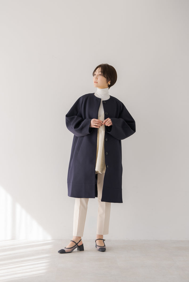 ノーカラーコクーンコート｜NO COLLAR COCOON COATの通販