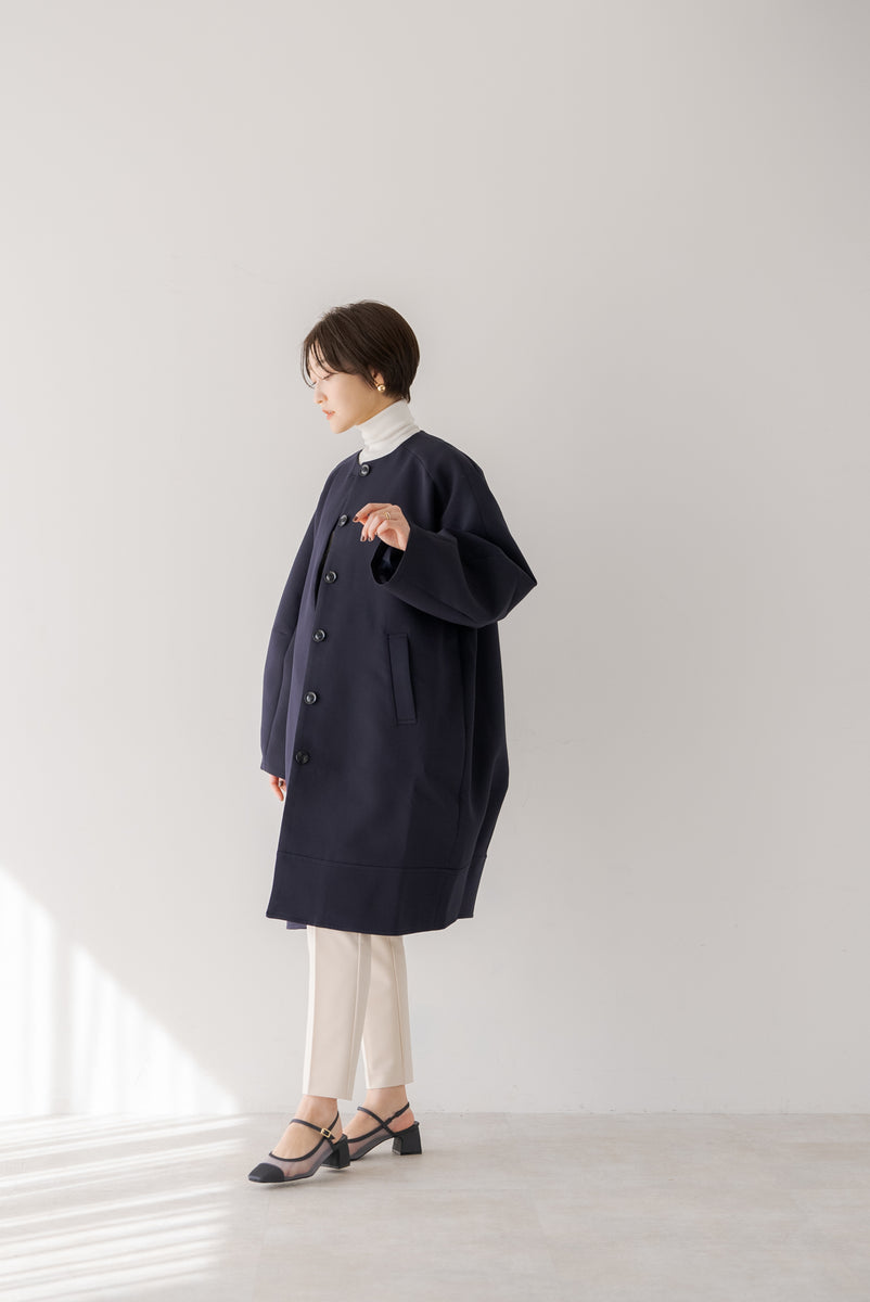 ノーカラーコクーンコート｜NO COLLAR COCOON COATの通販