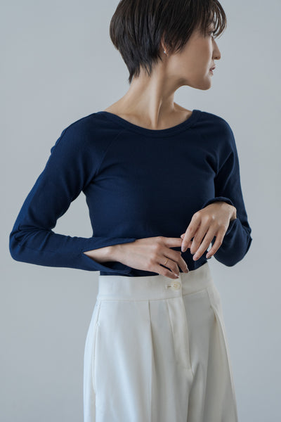 Slit sleeve long T-shirt | SLIT SLEEVE LONG TEE