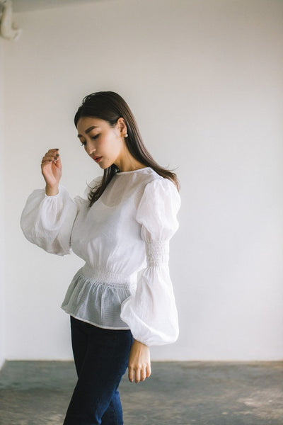 Balloon sleeve blouse|BALLOON SLEEVE BLOUSE