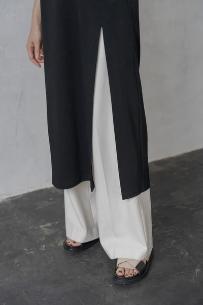 Long slit T-shirt | LONG SLIT TEE
