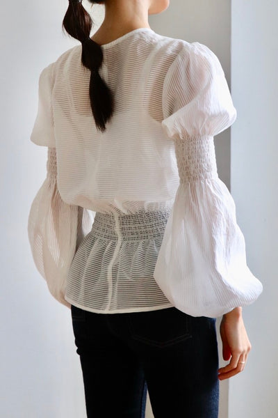 Balloon sleeve blouse|BALLOON SLEEVE BLOUSE