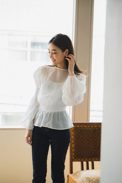 Balloon sleeve blouse|BALLOON SLEEVE BLOUSE