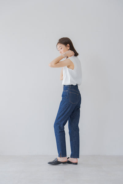 【7月12日(金)20:00〜 販売開始】STORYコラボ 綿麻ストレッチデニム｜COTTON LINEN STRETCH DENIM