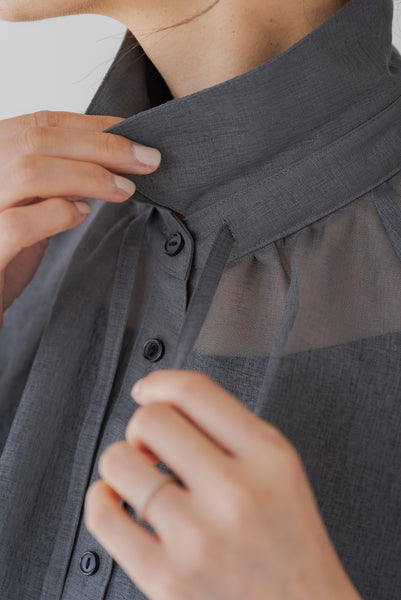 【5月12日(月)20:00〜 販売開始】リボンシアーブラウス｜RIBBON SHEER BLOUSE