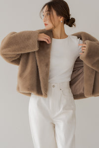 【新品タグ付】regleam ショートファージャケット ショートファージャケット｜SHORT FUR JACKETの通販｜regleam