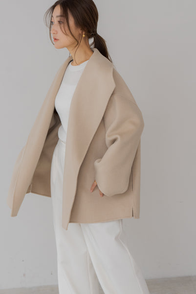 【9月8日(月)20:00〜 先行予約開始】ストール付きショートコート｜STOLE SHORT COAT