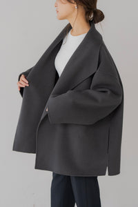 regleam ドロストショートコート ストール付きショートコート｜STOLE SHORT COATの通販｜regleam