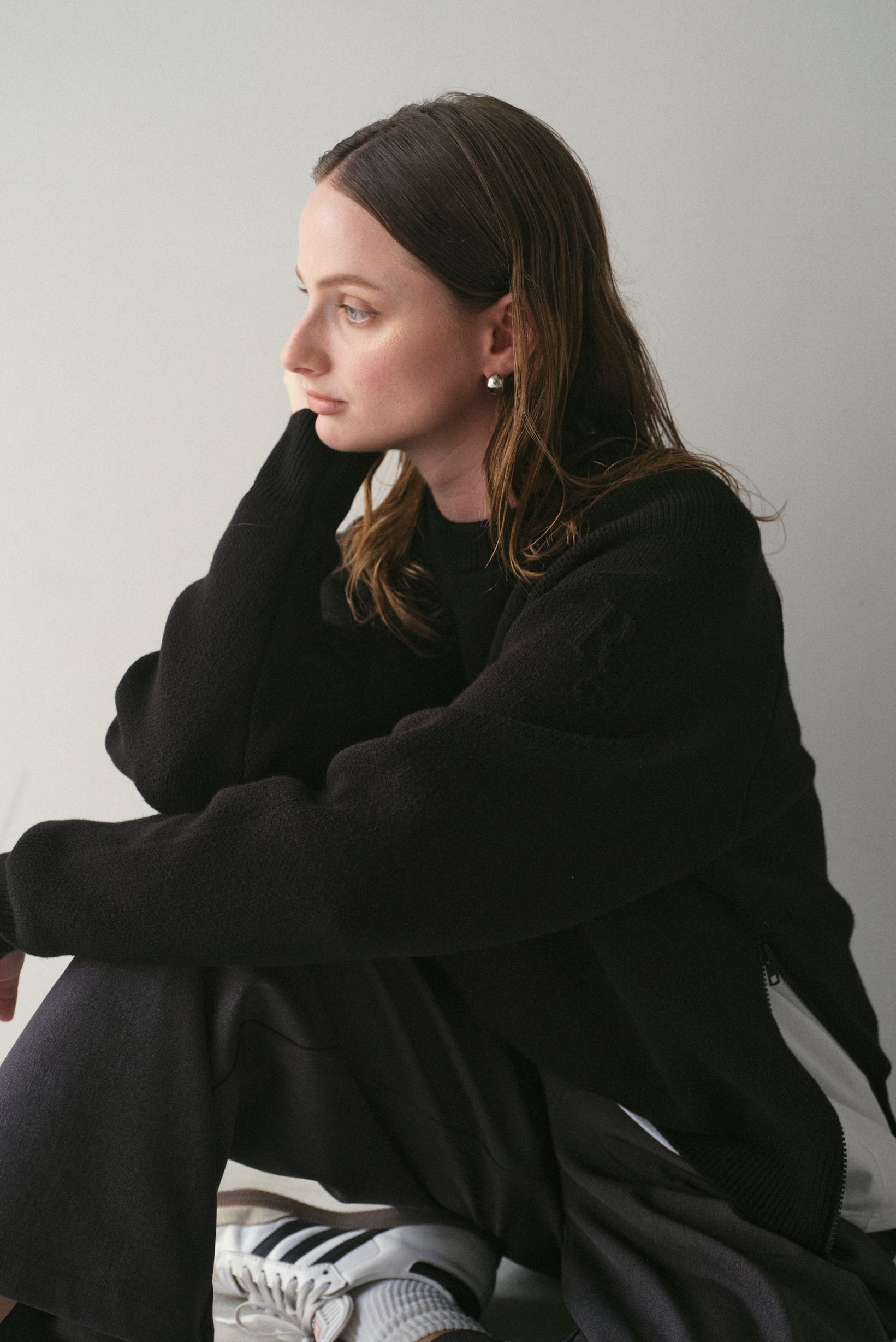 サイドファスナーエンボスニット｜SIDE ZIPPER EMBOSSED KNITの通販