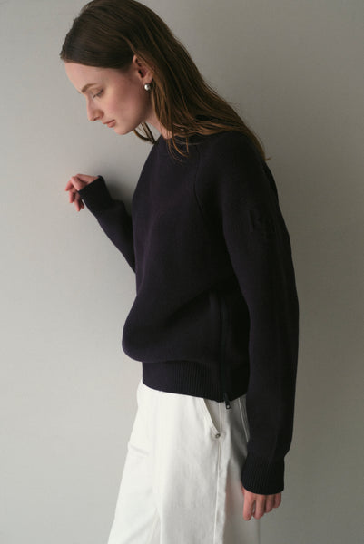 【10月29日(水)12:00〜 受注予約開始】サイドファスナーエンボスニット｜SIDE ZIPPER EMBOSSED KNIT