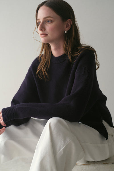 【10月29日(水)12:00〜 受注予約開始】サイドファスナーエンボスニット｜SIDE ZIPPER EMBOSSED KNIT