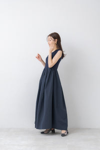 ラウンド切り替えリブワンピース｜ROUND SWITCHING RIB MAXI DRESSの