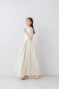 ラウンド切り替えリブワンピース｜ROUND SWITCHING RIB MAXI DRESSの