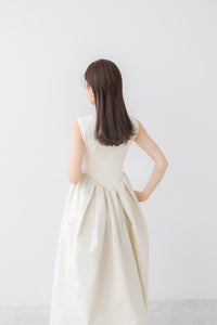 ラウンド切り替えリブワンピース｜ROUND SWITCHING RIB MAXI DRESSの