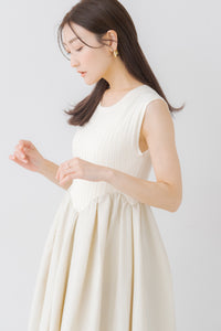 ラウンド切り替えリブワンピース｜ROUND SWITCHING RIB MAXI DRESSの