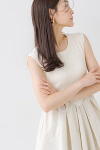 ラウンド切り替えリブワンピース｜ROUND SWITCHING RIB MAXI DRESSの