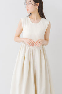 ラウンド切り替えリブワンピース｜ROUND SWITCHING RIB MAXI DRESSの