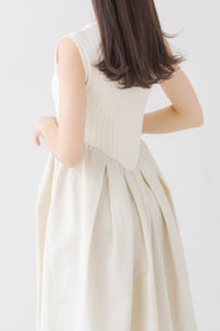 ラウンド切り替えリブワンピース｜ROUND SWITCHING RIB MAXI DRESSの