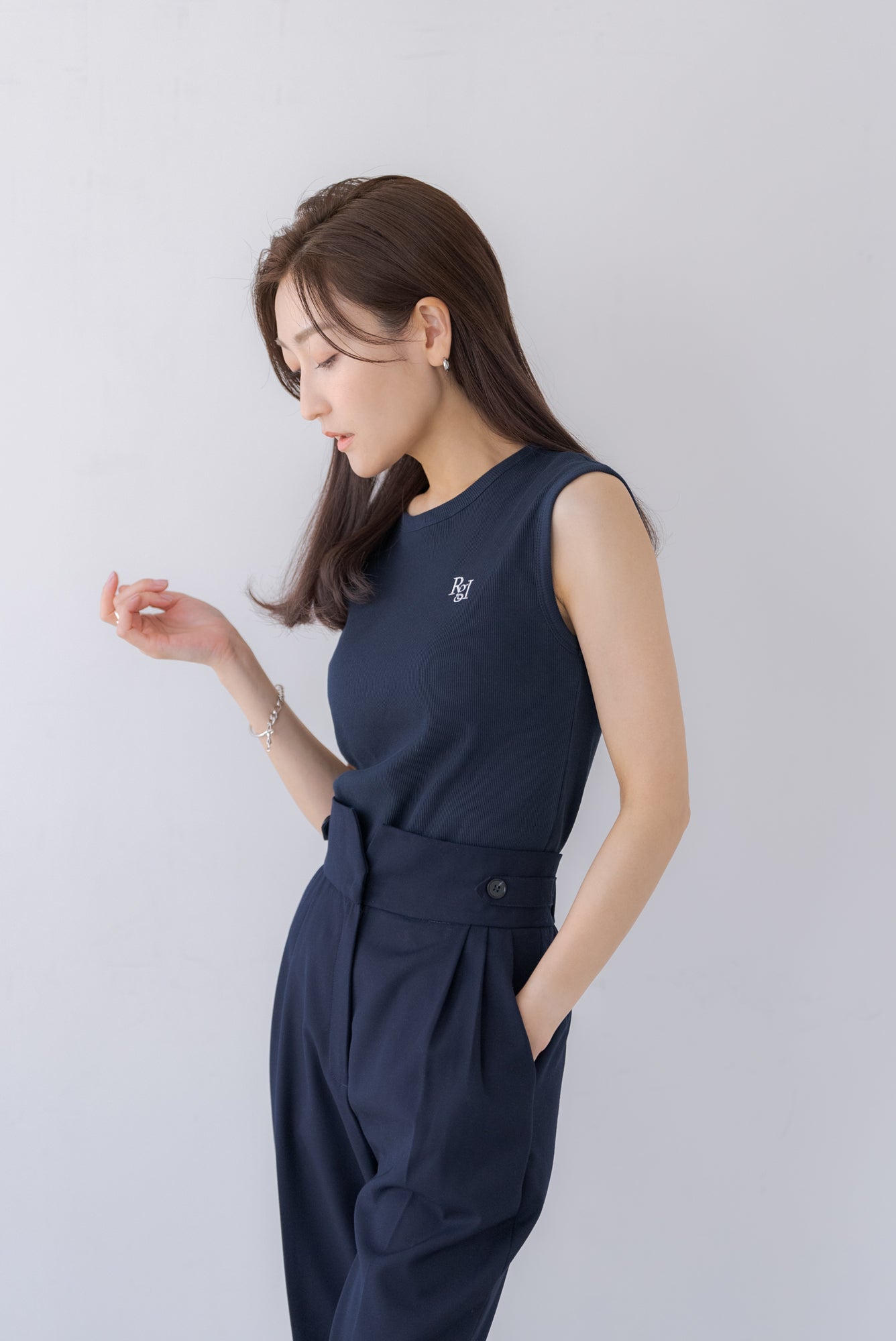regleam ロゴ入りリブタンクトップ ロゴ入りリブタンクトップ｜LOGO RIB TANKTOPの通販｜regleam