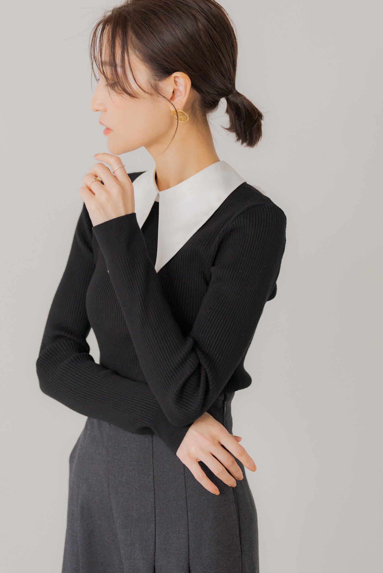 ハイネックボタンニット｜HIGH NECK BUTTON KNITの通販｜regleam