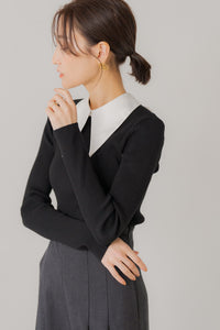 襟付リブニット｜WITH COLLAR RIB KNITの通販｜regleam