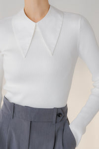 襟付リブニット｜WITH COLLAR RIB KNITの通販｜regleam