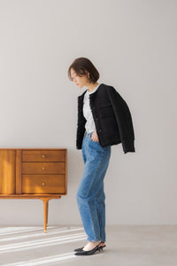 regleam リグリーム フリンジツイードジャケット ブラック フリンジツイードジャケット｜FRINGE TWEED JACKETの通販｜regleam