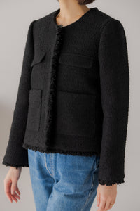 フリンジツイードジャケット｜FRINGE TWEED JACKETの通販｜regleam